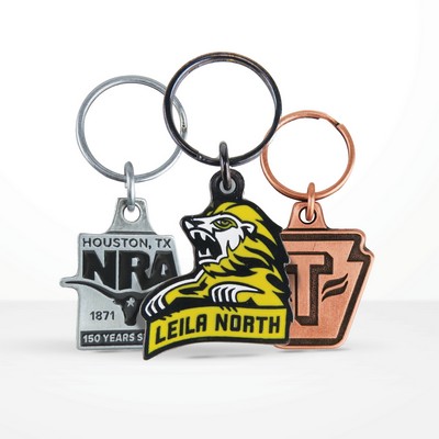 Custom Shape Hand Crafted Metal Keychain