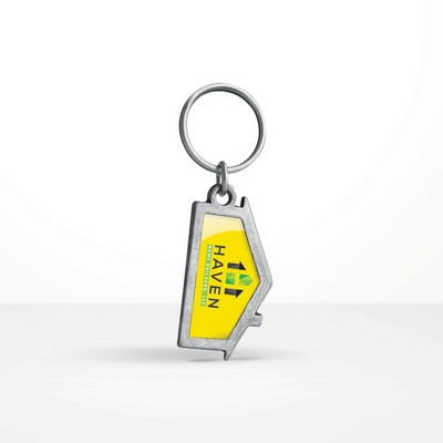 Custom Shape Econoart 2D Key Chain